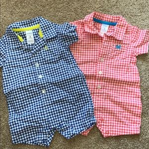 Bundle button down onesie!!